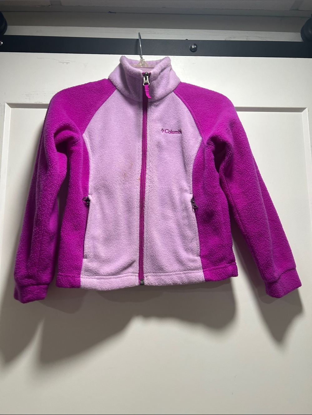 Columbia Kids Pink & Magenta Fleece Zip Jacket